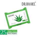 DR. RASHEL Aloe Vera Face Wipes, Boosts Skin Oxygen, Clear Dirt, Remove Makeup