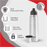 Milton Thermosteel Flip Lid Flask- Silver- 1 Litre