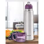 Milton Thermosteel Glassy Vaccum Flask- Purple- 1 Litre