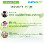 Mamaearth Castor Oil for Healthier Skin, Hair and Nails with Pure and Natural Cold Pressed Oil