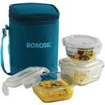 BOROSIL 3 Containers Lunch Box