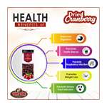 YUM YUM Premium American Whole Dried Cranberry 250g Cranberries (250 g) 