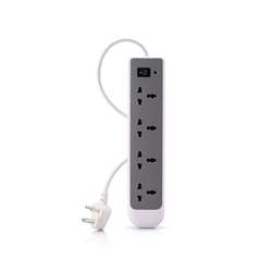 Syska EBS-0401 Essential 4-Socket Surge Protector with 2M Wire Length (White)