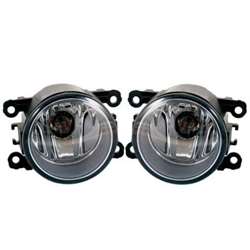 Auto Spare World Fog Lamp Assembly for Ford Ikon, Yellow- Set of 2 Pieces