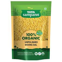 Tata Sampann 100 Organic Unpolished Moong Dal 