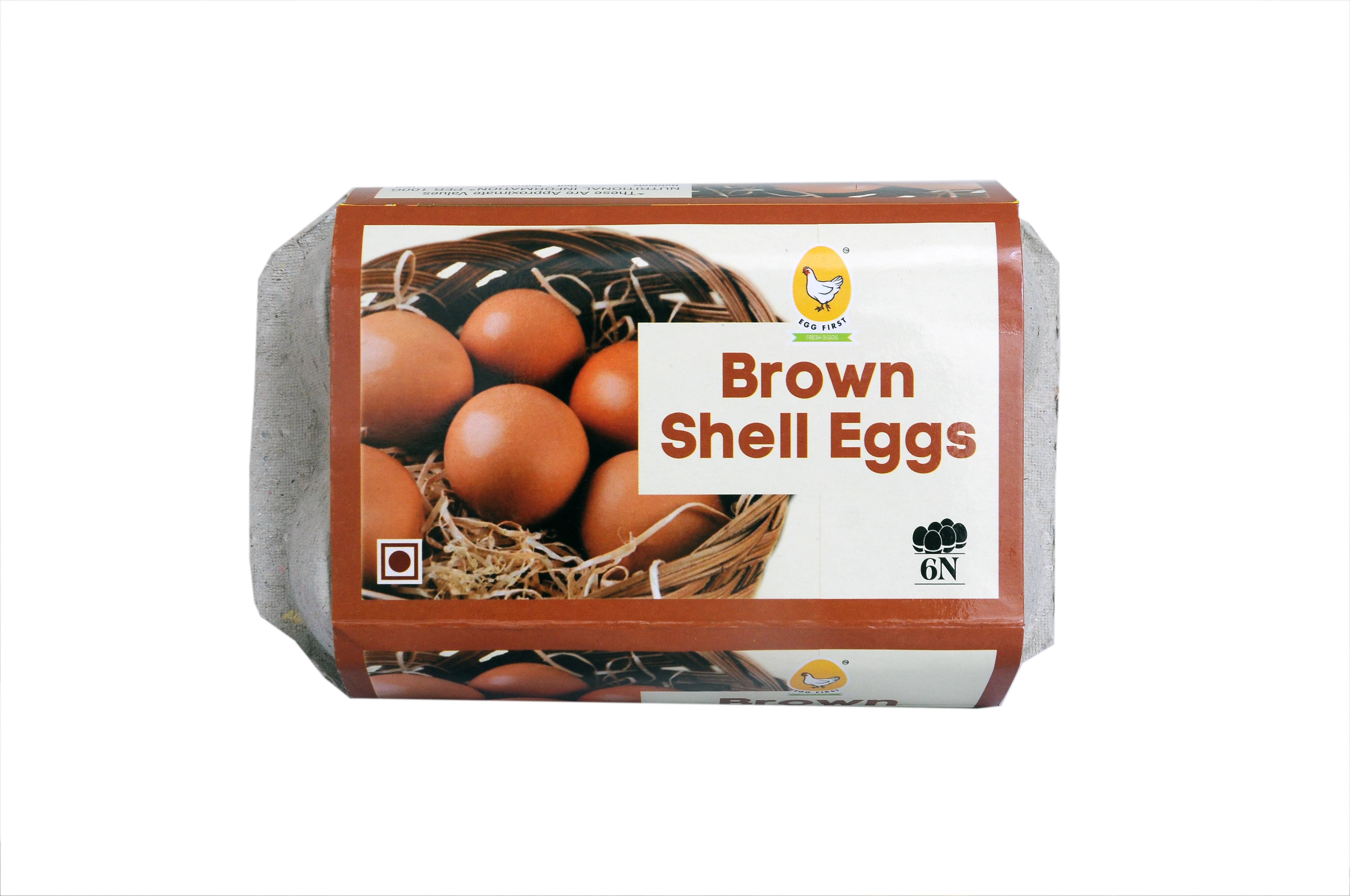 Egg First Brown Eggs Pack Of 6N