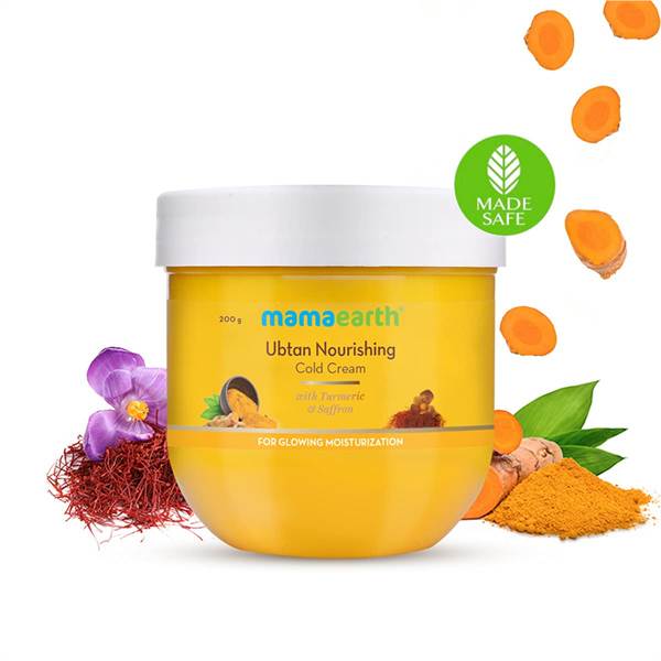Ubtan Nourishing Cold Cream with Turmeric and Saffron for Glowing Moisturization- 200 g