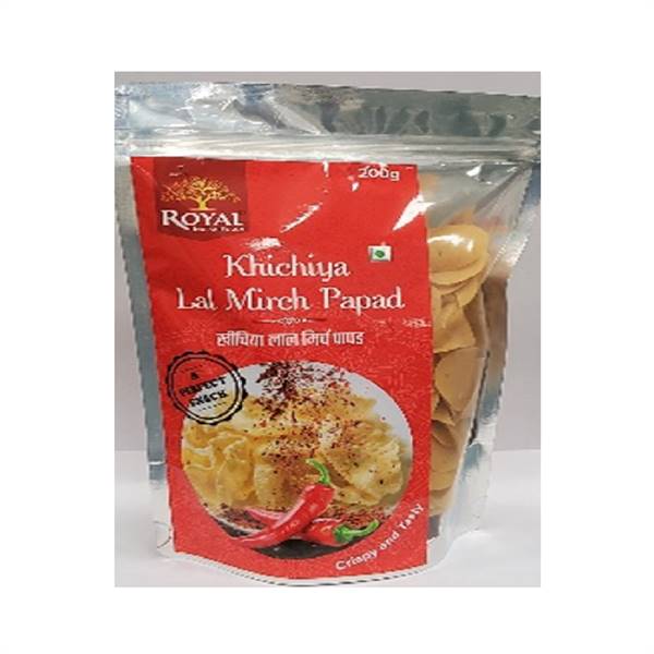Royal Indian Foods- Khichya Lal Mirch Papad