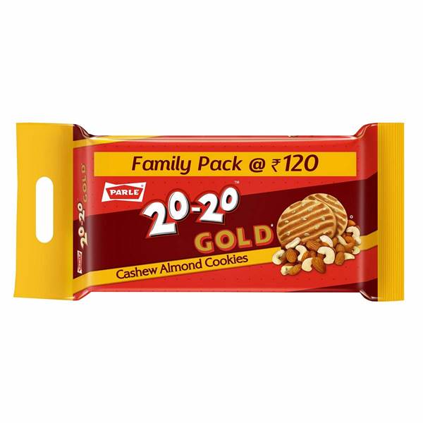 Parle 20-20 Gold Cashew Almond Cookies