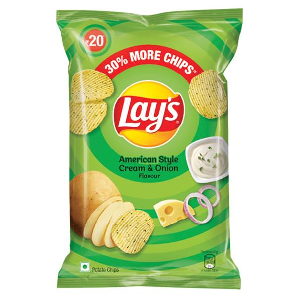 Lays American Style Cream & Onion Flavour Chips