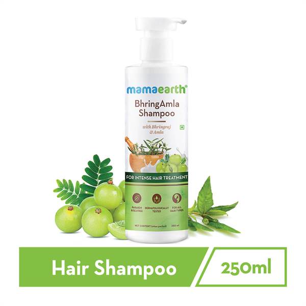 BhringAmla Shampoo with Bhringraj and Amla for Intense Hair Treatment