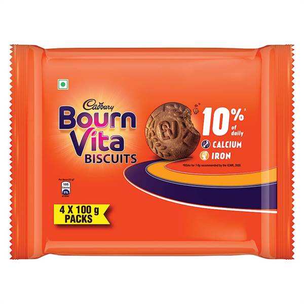 Cadbury Bournvita Chocolate Biscuit (Cookies)- 400 gm