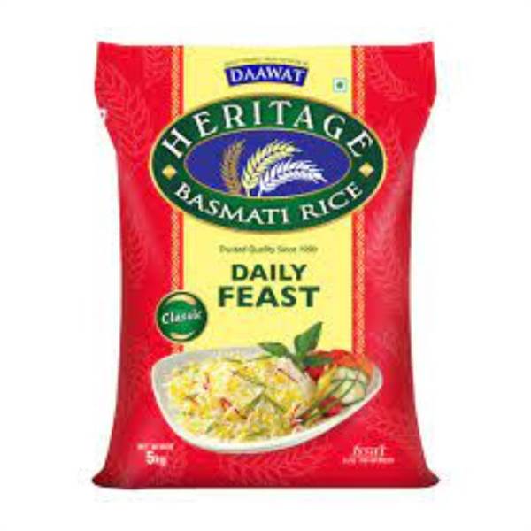 Daawat Heritage Daily Feast Tukda Basmati Rice- 5 kgs