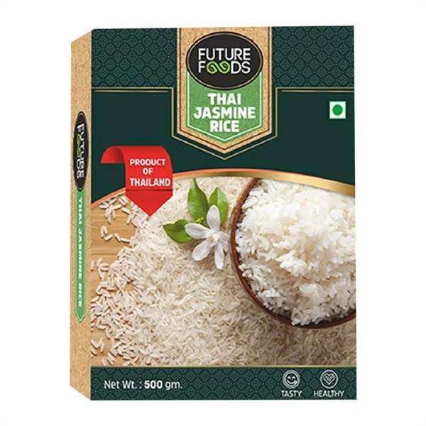 Future Foods Thai Jasmine Rice- Long Grain, Healthy, Sourced From Thailand, 500 g