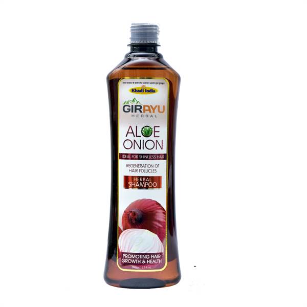 GirAyu Herbal Shampoo With Conditioner Aloe With Onion 500ml