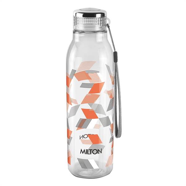 Milton Helix Plastic PET Water Bottle- Orange- 1 Litre