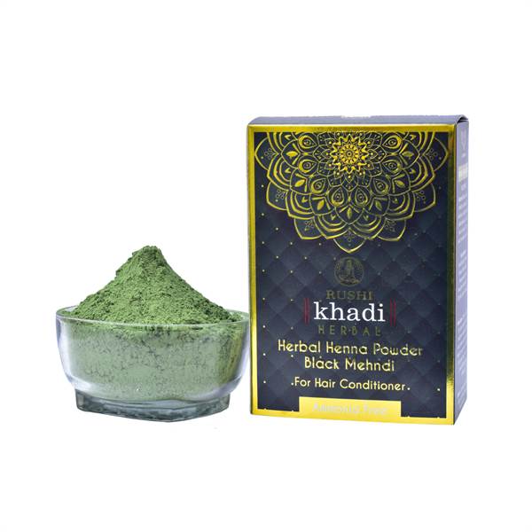 RUSHIKHADI Herbal Henna Powder Black Mehndi For Hair Conditioner (pack of 2)