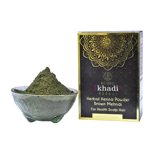 RUSHIKHADI Herbal Henna Powder Brown Mehndi For Health Scalp Hair (Pack of 2)