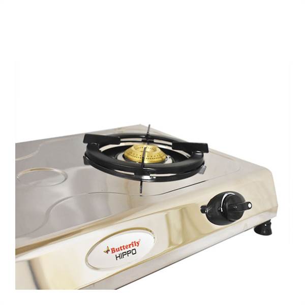Buy Butterfly Hippo Stainless Steel Gas Stove 2 Burners online at best price