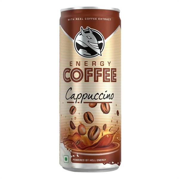 Buy HELL ENERGY Coffee Provides Strength, Cappuccino Flavour, 250 ml