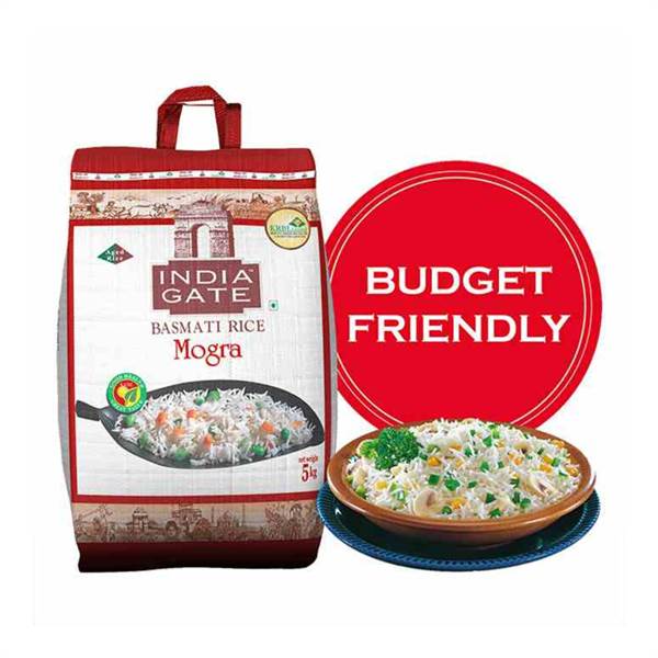 Buy India Gate Basmati Rice Mogra 5 kgs online at best price