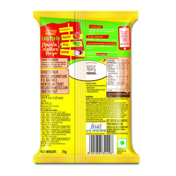 Buy Maggi 2 Minute Masala Noodles 140 Gms Online At Best Price