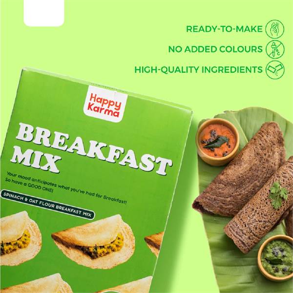 Happy Karma Spinach Oat Dosa Mix