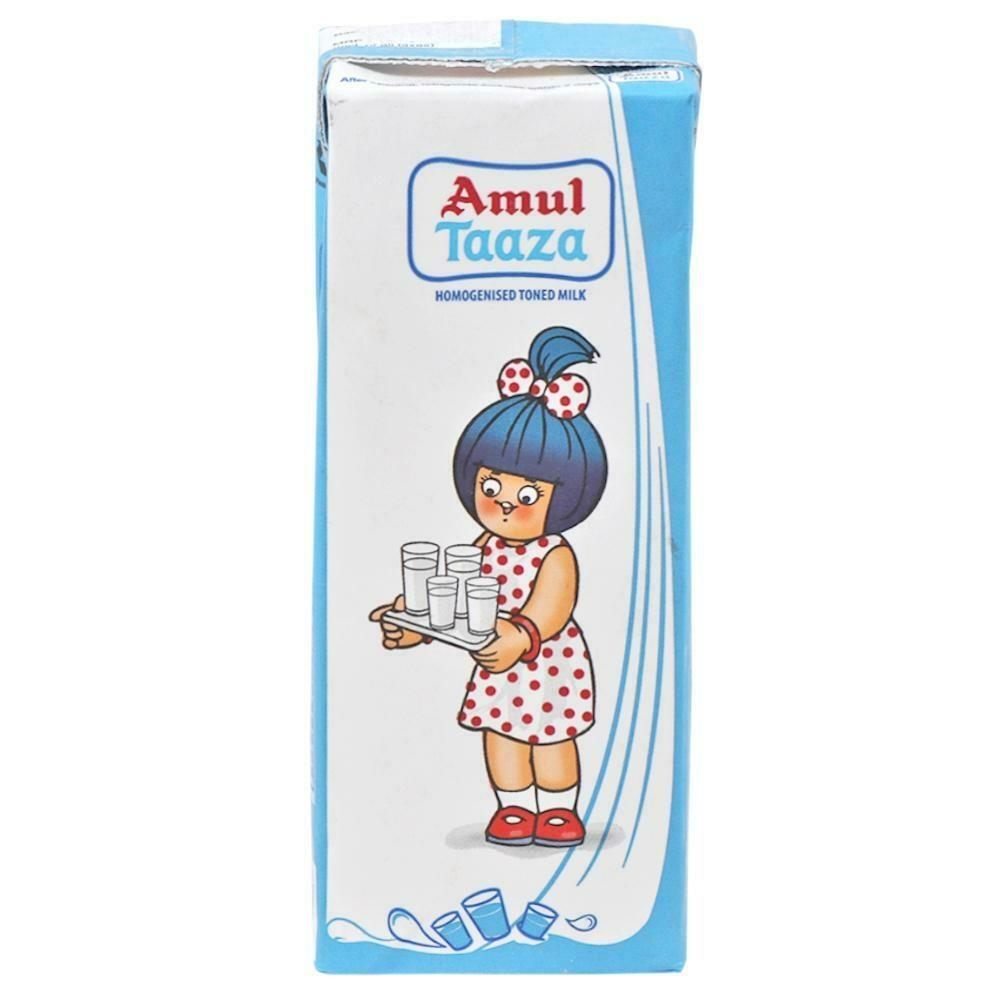Buy Amul Taaza Toned Fresh Milk 200 ml Online at Best Price