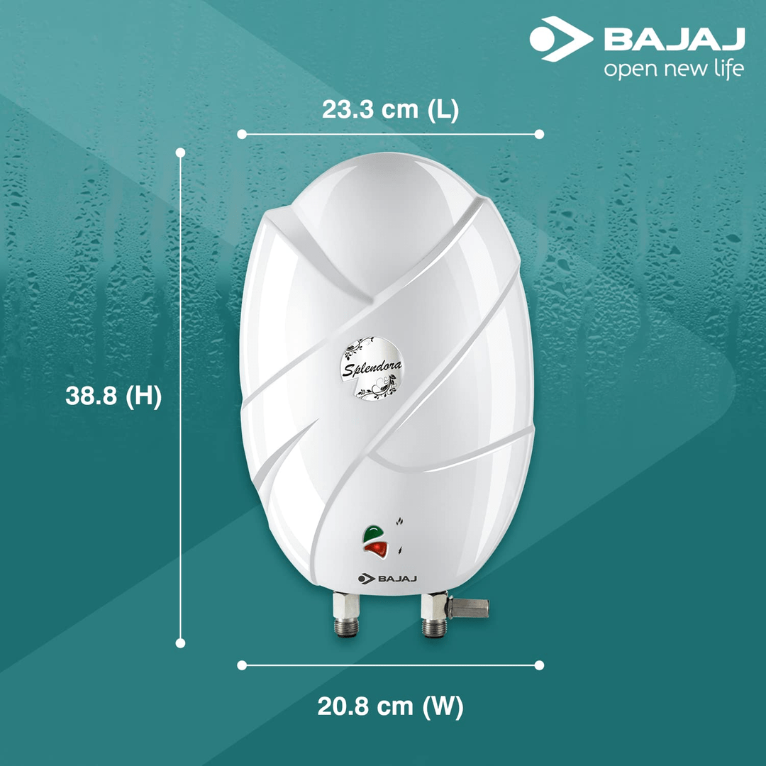 Buy Bajaj Splendora 3L 3KW IWH Instant Water Heater White Online at ...