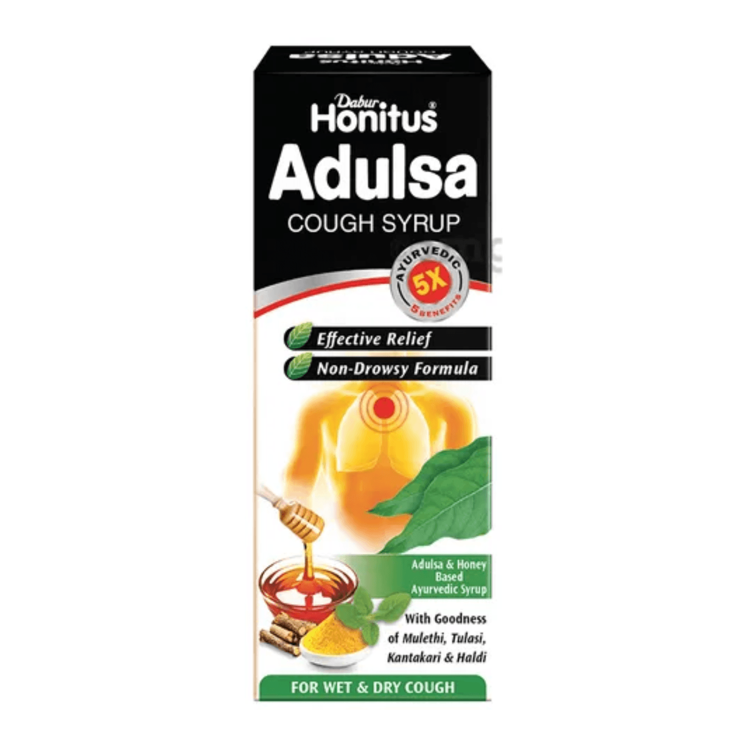Buy Dabur Honitus Adulsa Cough Syrup 100ml online at best price