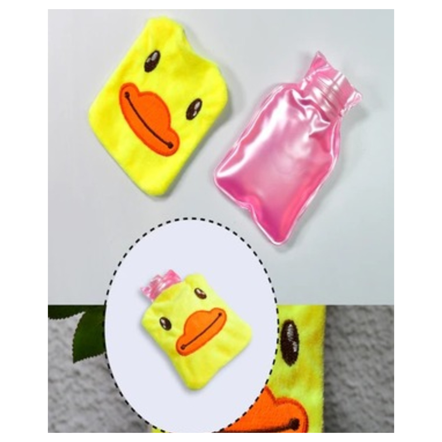 Yellow Duck Small Hot Water Bag With Cover