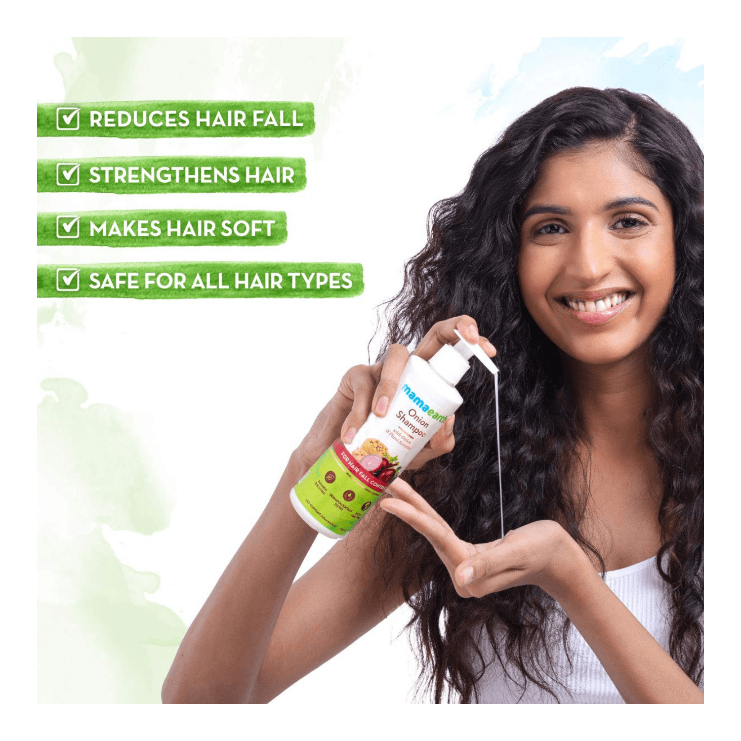 Buy Mamaearth Onion Shampoo With Plant Keratin 250 ml online at best price