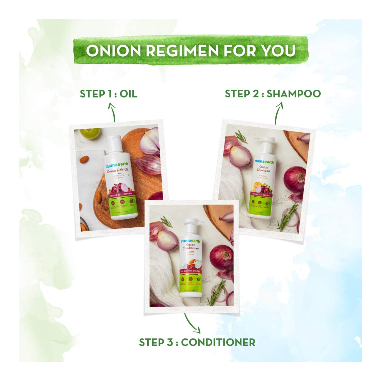 Buy Mamaearth Onion Shampoo With Plant Keratin 250 ml online at best price