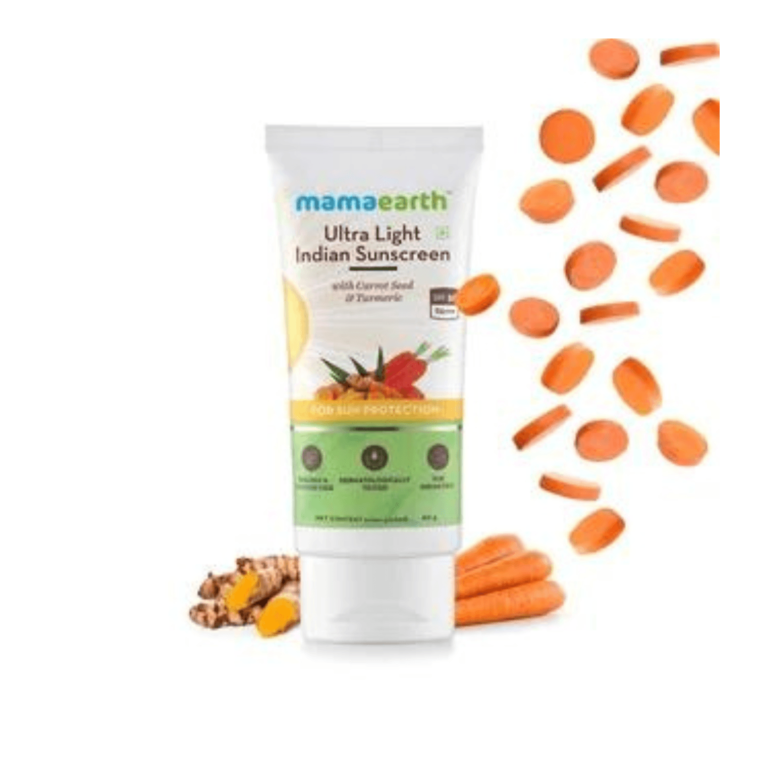 Buy Mamaearth Ultra Light Indian Sunscreen with Carrot Seed, Turmeric