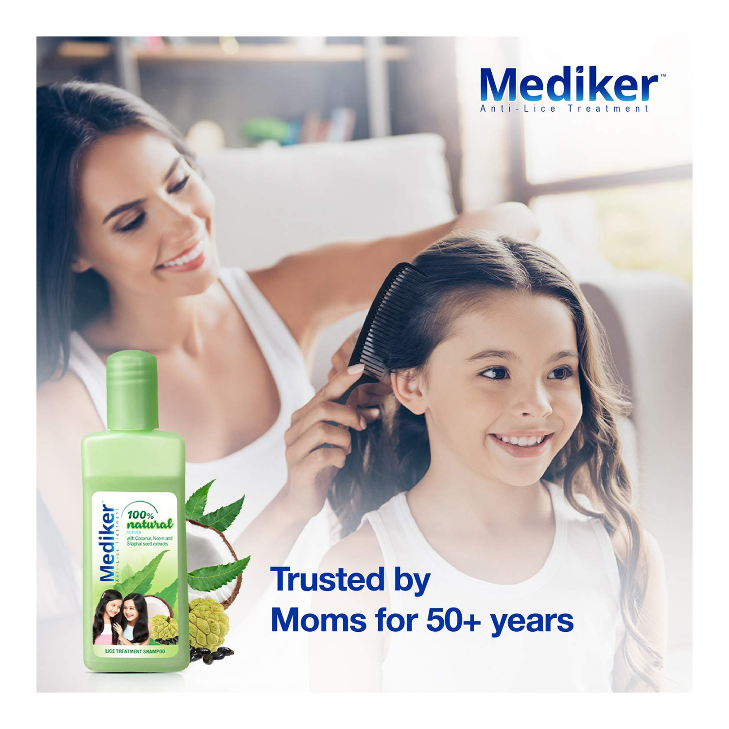 Buy Mediker AntiLice Treatment Shampoo, 50 ml, Green online at best price