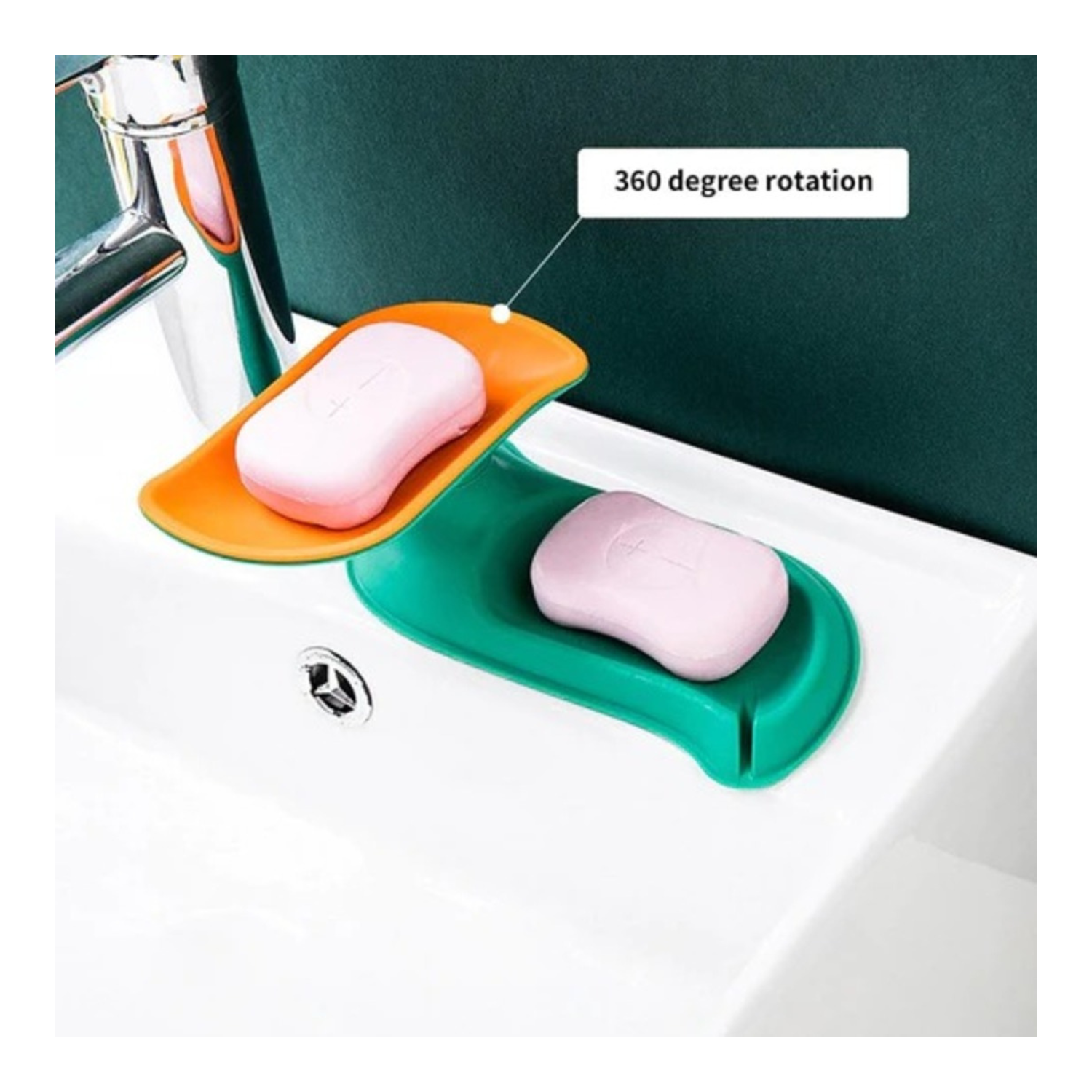 Plastic Double Layer Soap Dish Holder, Decorative Storage Holder Box ...