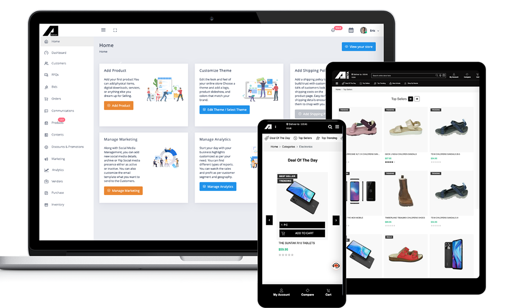 Aserium Seller Dashboard Preview